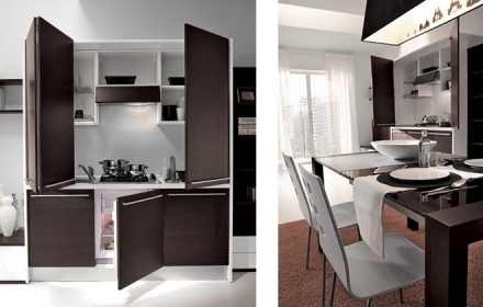 CUCINA MONOBLOCCO OFFICE- LARGHEZZA 185CM - CUCINE MONOBLOCCO A ROMA