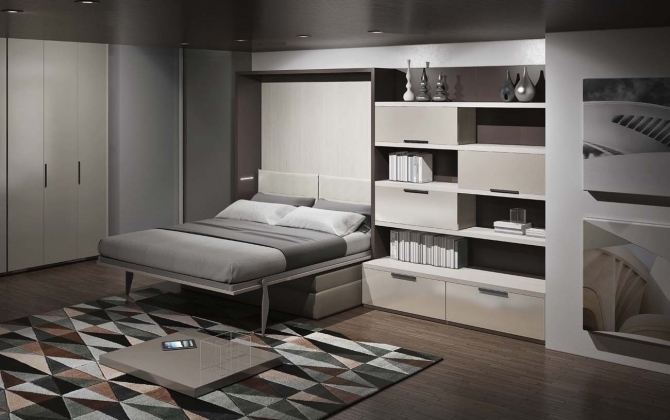 LETTO A SCOMPARSA SEPULCRO LINEA"SYSTEM LIVE" APERTO - CUCINE MONOBLOCCO A ROMA