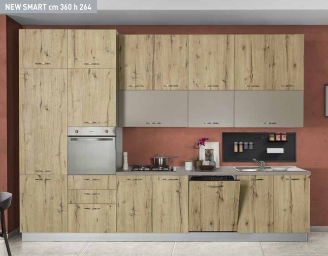 CUCINA IN PROMOZIONE A ROMA SMART 360 H 264 POKER - CUCINE MONOBLOCCO A ROMA