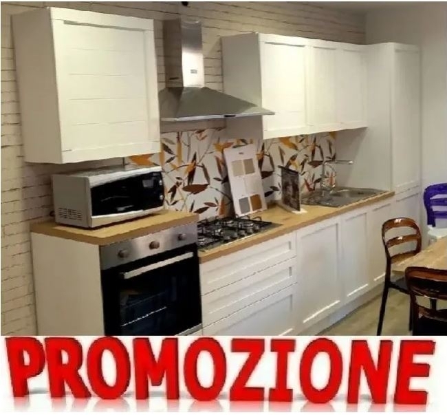 CUCINA IN PROMOZIONE A ROMA ELISA 360 CM - CUCINE MONOBLOCCO A ROMA